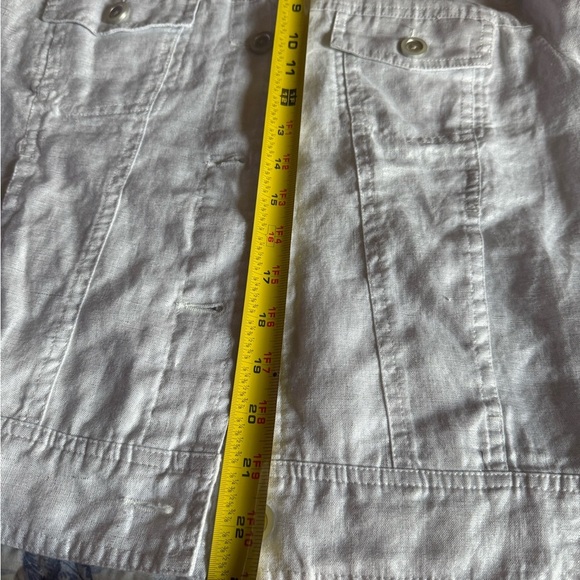 Tommy Bahama two palms Women's Shimmering Silver Jean Jacket - Picture 8 of 12